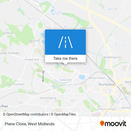 Plane Close map
