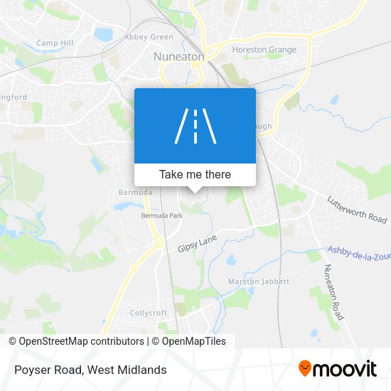 Poyser Road map