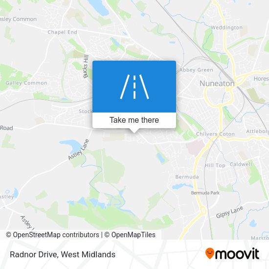 Radnor Drive map