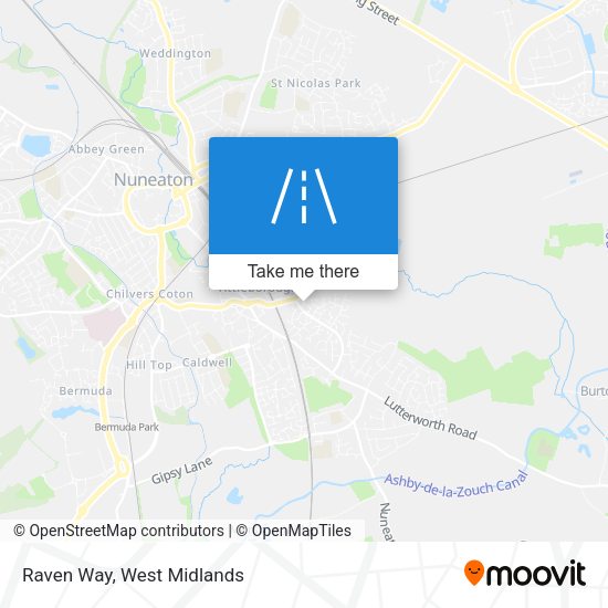 Raven Way map