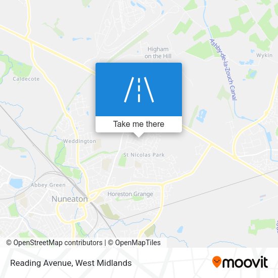 Reading Avenue map