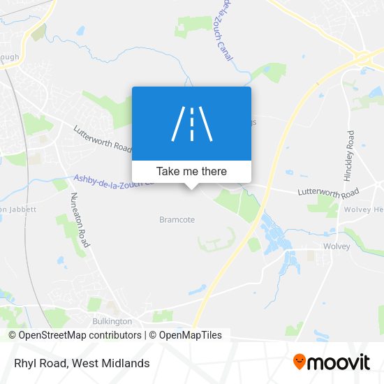 Rhyl Road map