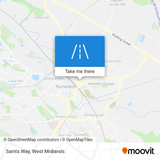 Saints Way map