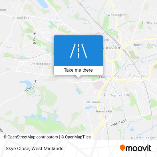 Skye Close map