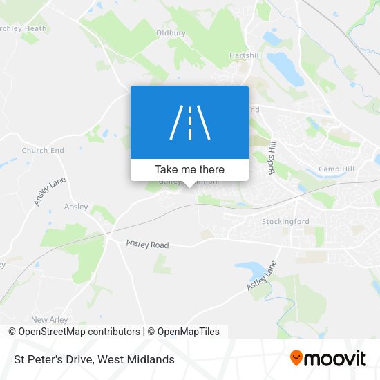 St Peter's Drive map