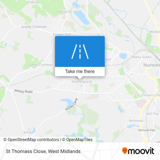 St Thomass Close map