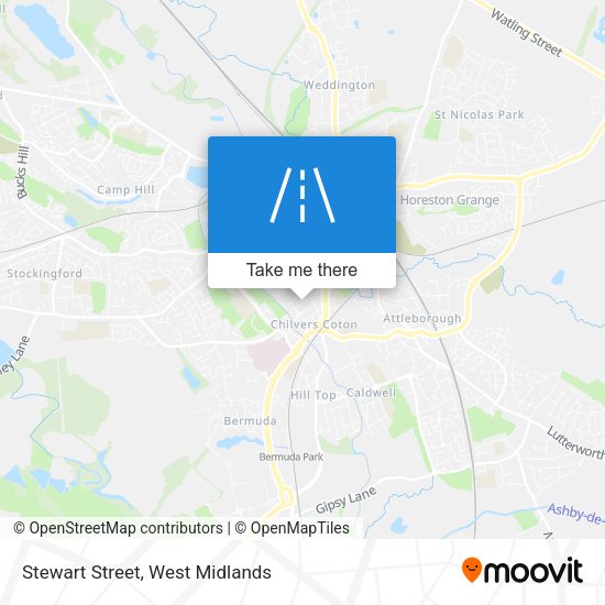 Stewart Street map