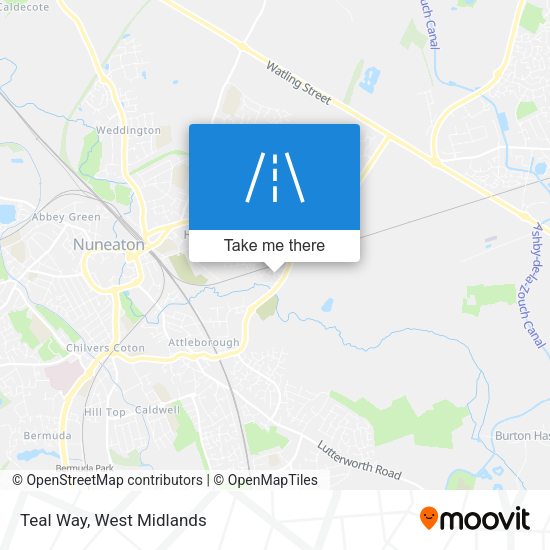 Teal Way map