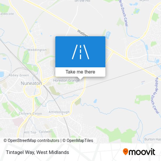 Tintagel Way map