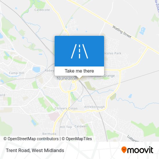 Trent Road map