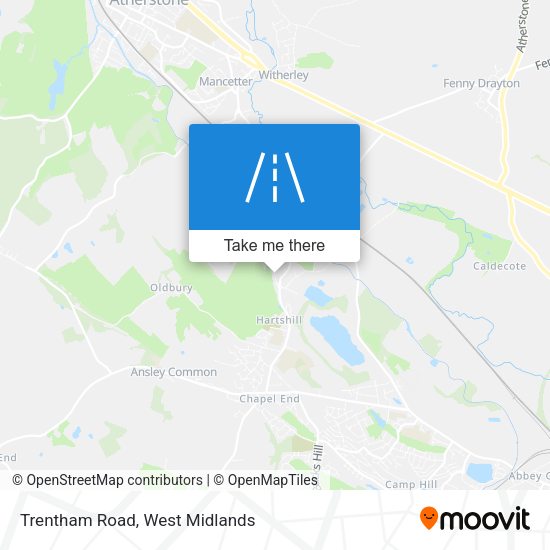 Trentham Road map