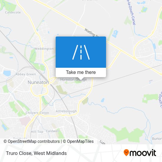 Truro Close map