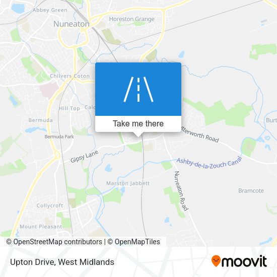 Upton Drive map