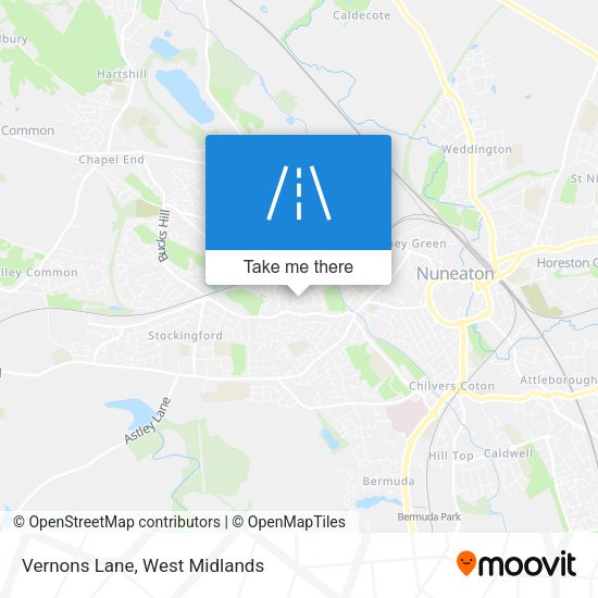 Vernons Lane map