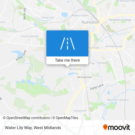 Water Lily Way map