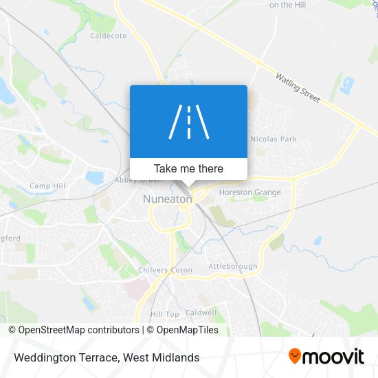Weddington Terrace map