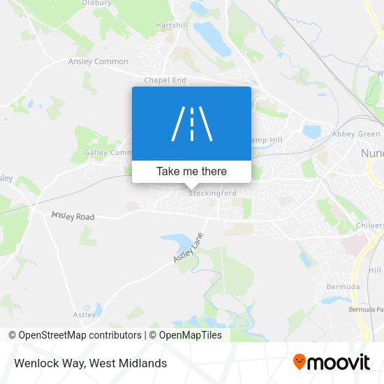 Wenlock Way map