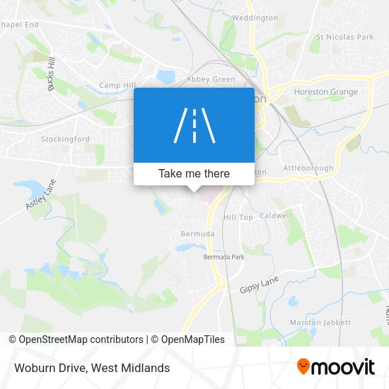 Woburn Drive map