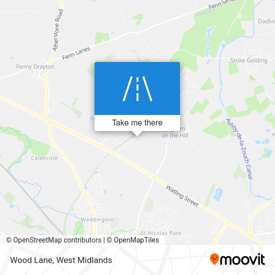 Wood Lane map