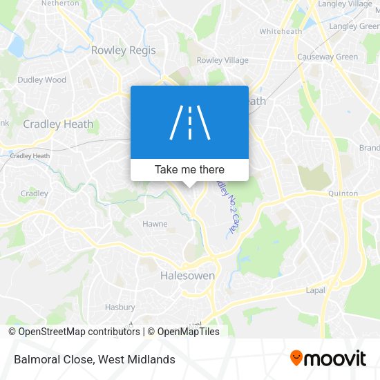Balmoral Close map