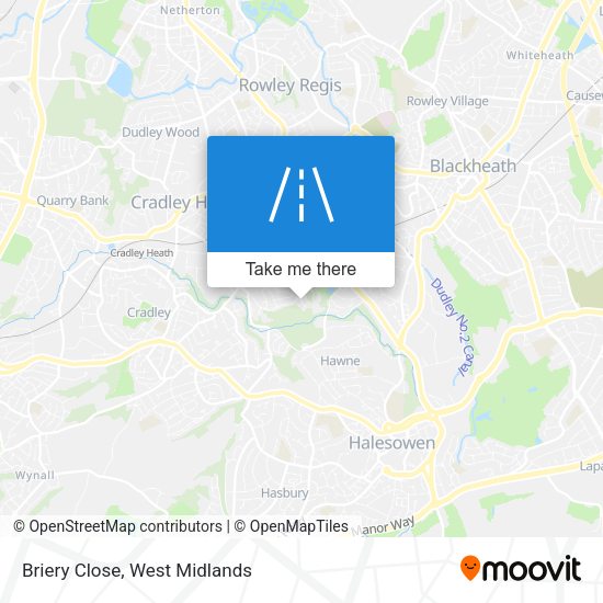 Briery Close map