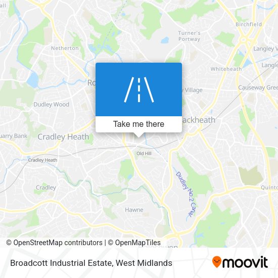 Broadcott Industrial Estate map