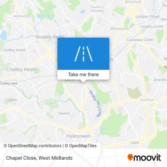Chapel Close map