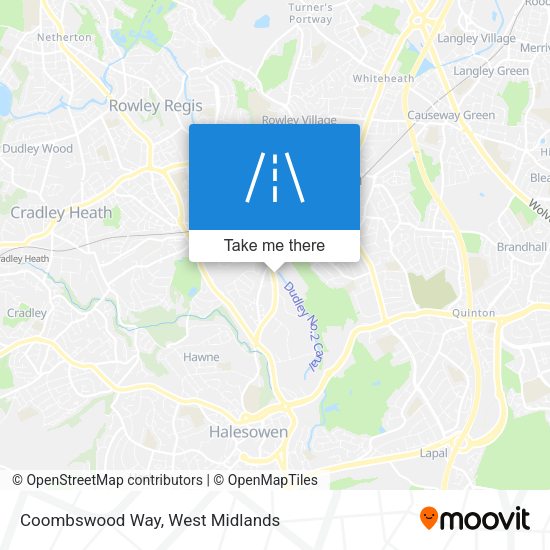 Coombswood Way map