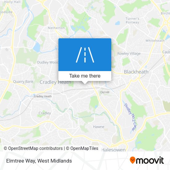 Elmtree Way map
