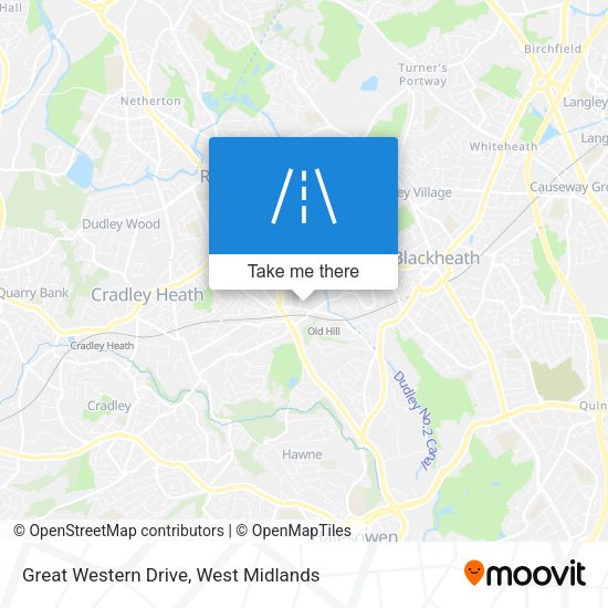 Great Western Drive map