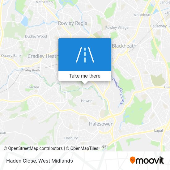 Haden Close map