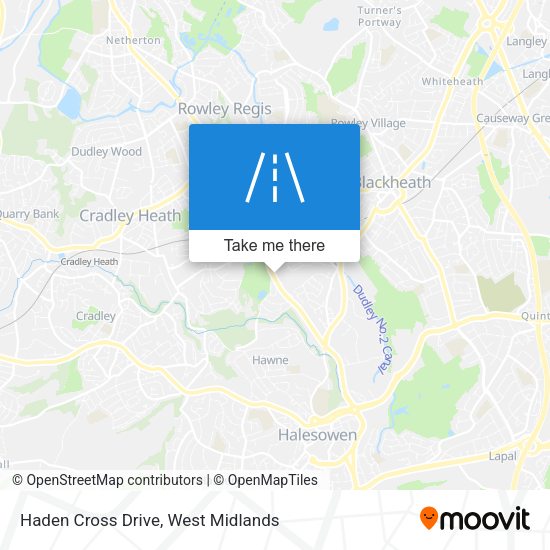 Haden Cross Drive map