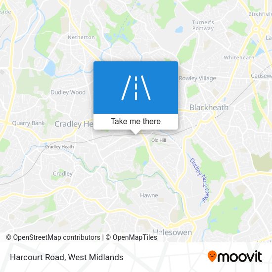 Harcourt Road map