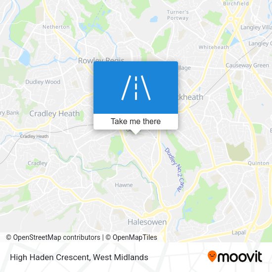 High Haden Crescent map