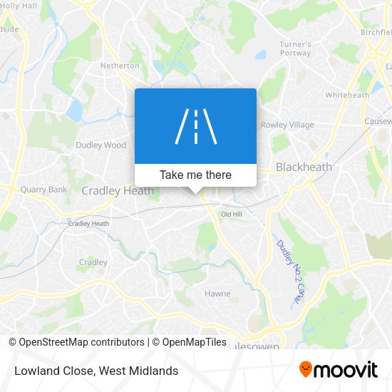 Lowland Close map