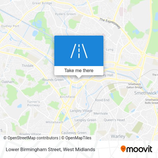 Lower Birmingham Street map