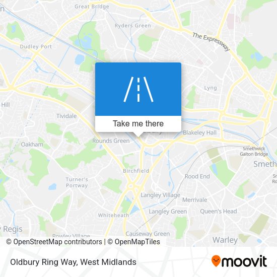 Oldbury Ring Way map