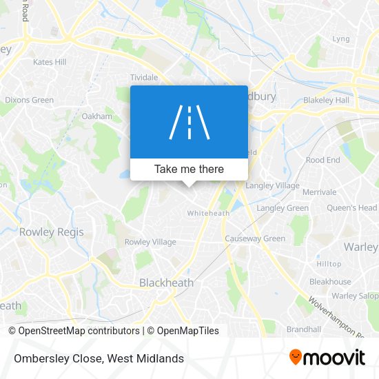 Ombersley Close map