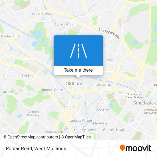 Poplar Road map