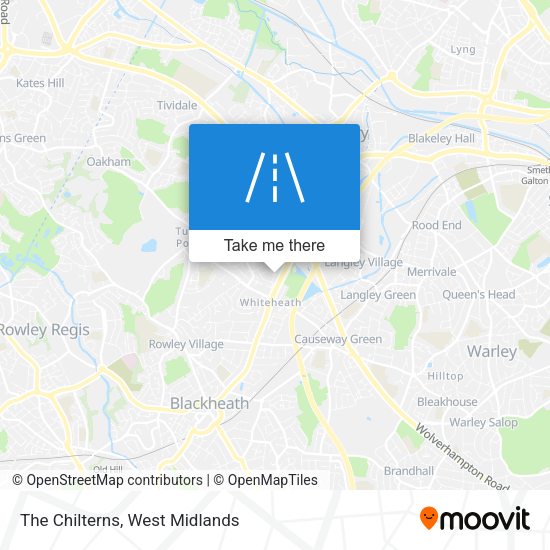 The Chilterns map