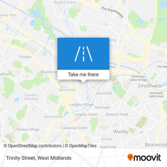 Trinity Street map