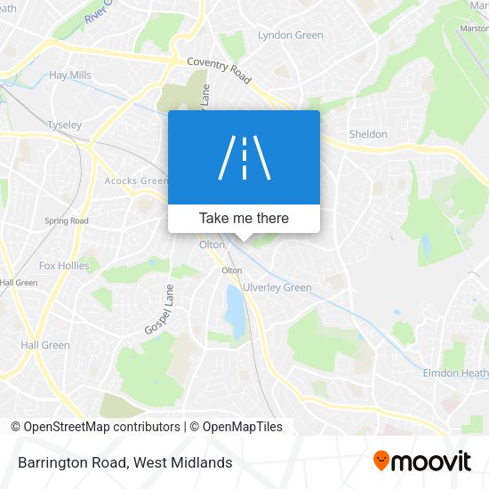 Barrington Road map