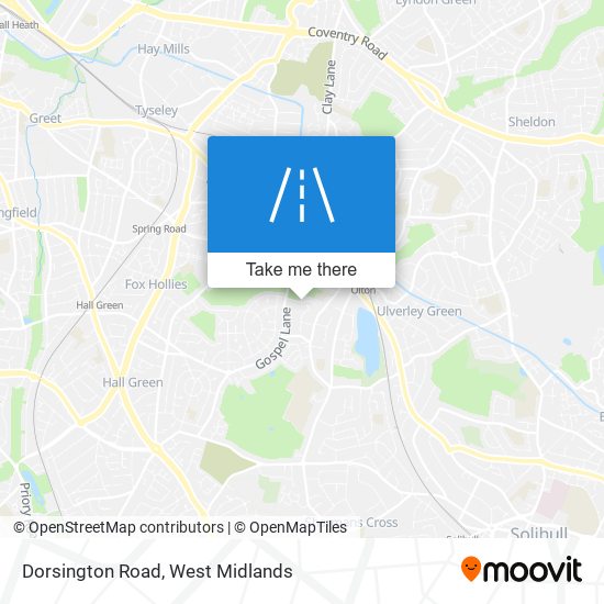 Dorsington Road map