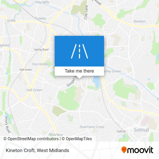 Kineton Croft map