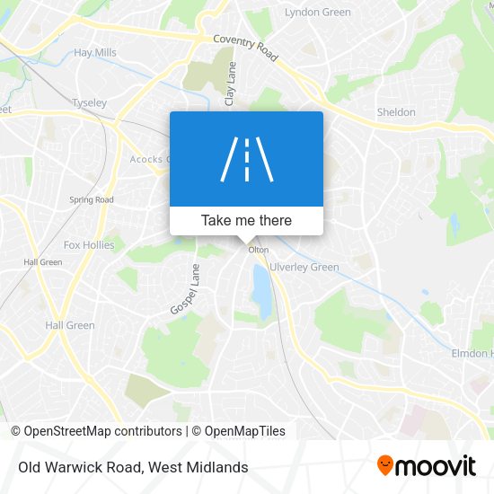 Old Warwick Road map