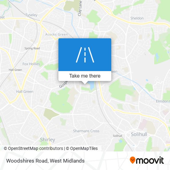 Woodshires Road map