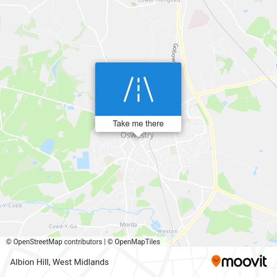 Albion Hill map