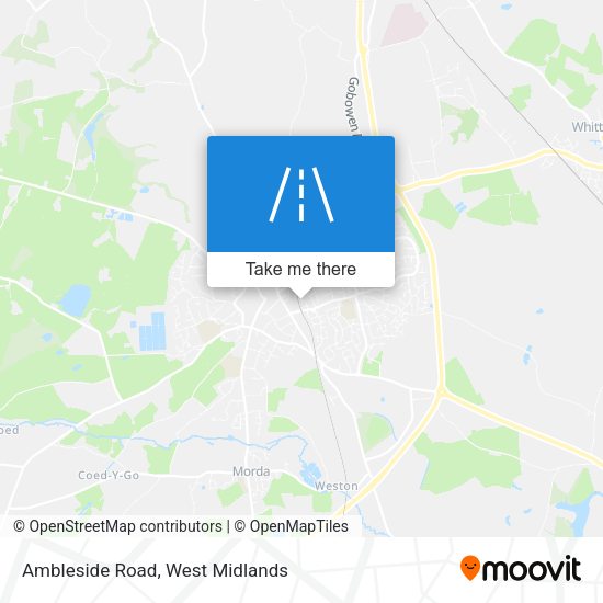 Ambleside Road map