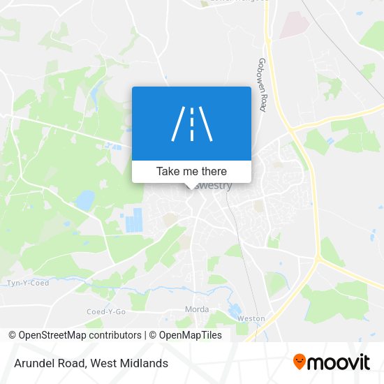 Arundel Road map