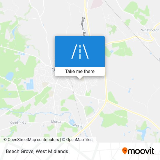 Beech Grove map